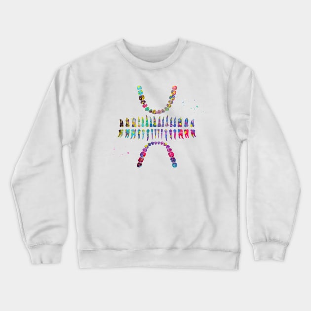 Teeth Crewneck Sweatshirt by erzebeth